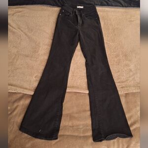 Black Flared Levis Jeans